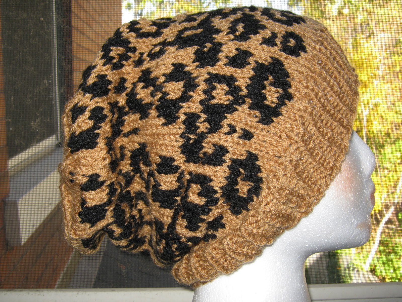 Knits So Divine Leopard Print Slouchy Ski Cap 20.00