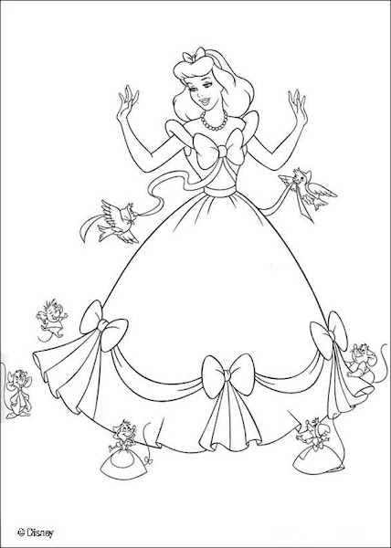 Princess Cinderella Coloring Pages