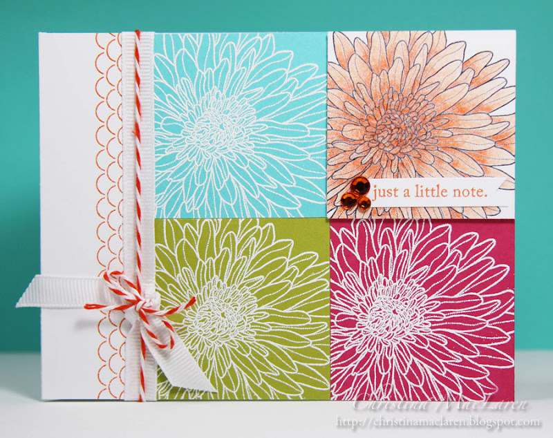 Cardstock: Papertrey Ink (Hawaiian Shores, Simply Chartreuse, white title=