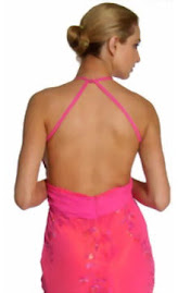 Sexy hot pink backless prom dress Item No 1062