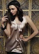 Sexy Silk Tunic with Bow styled by Arianne Christelle