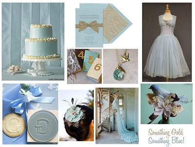 Blue Gold Cakes