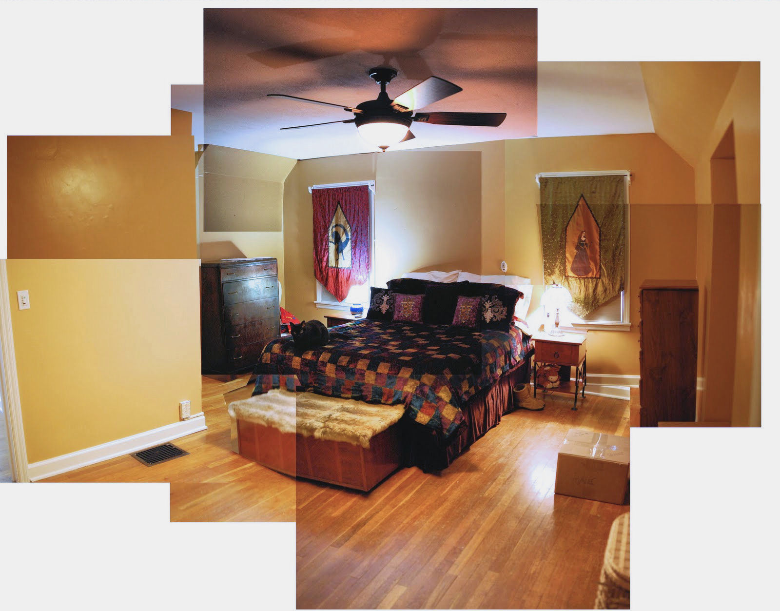 CattyCorner Cottage A Collage of our Bedroom