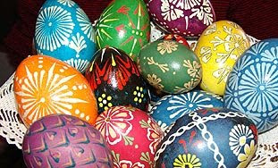 decorating eggs