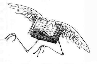 La Memoria errante. [Umbra][14 de Abril] Winged+book+sketch