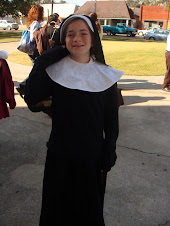 Today Layni was St. Katherine Drexel at the school mass.