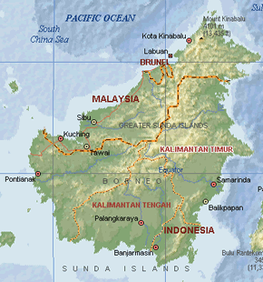 of the island of Borneo.