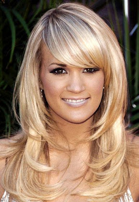Long Layered Hairstyles With Side Swept Bangs