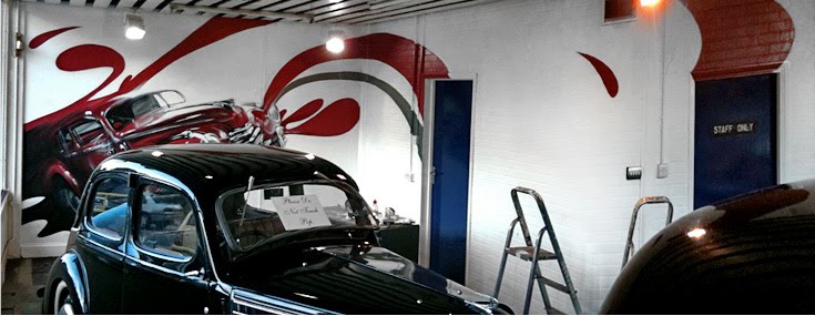classic car showroom