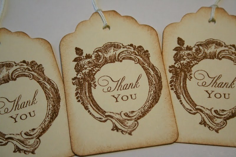 These handmade vintage style thank you gift tags are perfect for wedding These handmade vintage style thank you gift tags are perfect for wedding
