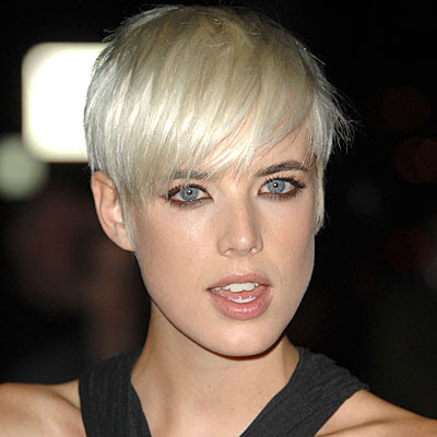 Agyness Deyn Short Hairstyles - Platinum Blonde Hair Color Trends