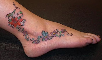 Popular Female Tattoo Designs - Foot Tattoos