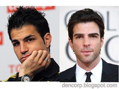 Funny Pictures : Football Players and Their Famous Lookalike Twin - Page 5 Fabregas-Zachary+Quinto