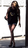 Hilary Duff in Denim Shorts