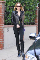 Lindsay Lohan’s Hardcore Lesbian Leggings And Boots Combo