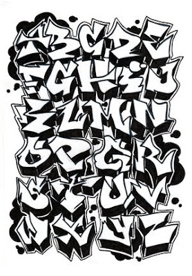 Trends Graffiti Black Edition Graffiti Alphabet Letter