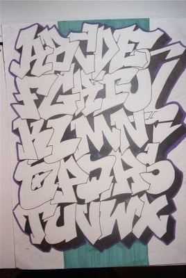 graffiti block alphabet