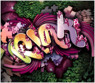 Pink 3D Graffiti Alphabet Art Pink 3D Graffiti Alphabet Art