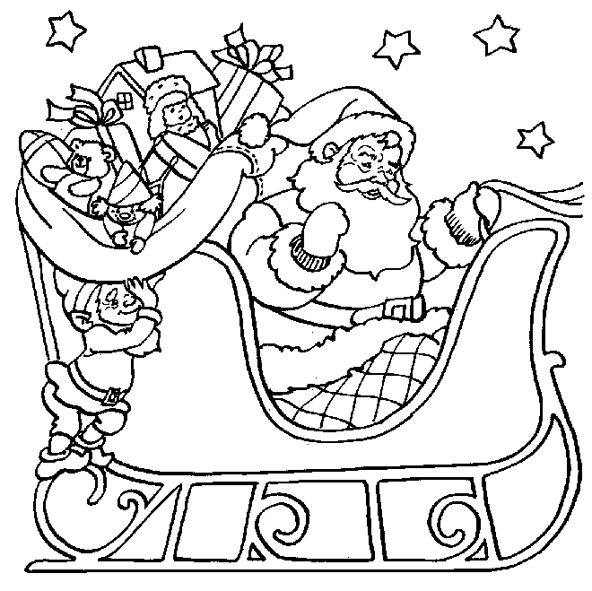 Christmas Santa Claus coloring pages title=