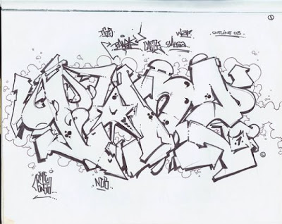 graffiti characters sketches. Sketch Graffiti Graphic Design