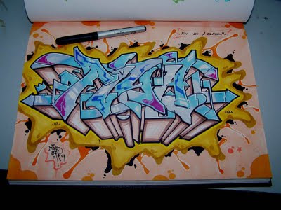 Graffiti Characters: How To Draw Sketch Graffiti Letters Design On Paper Graffiti Characters: How To Draw Sketch Graffiti Letters Design On Paper