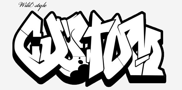 Graffiti Font Graffiti Wildstyle 3d