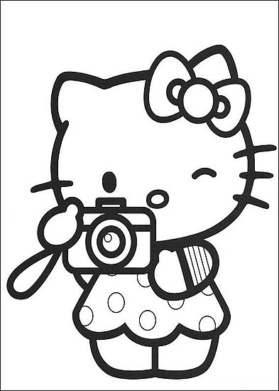 hello kitty coloring pages for girls