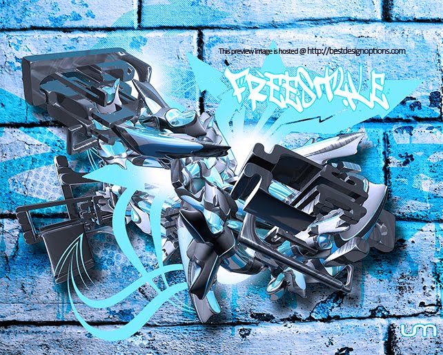 3d graffiti wallpaper. Free Style 3D Graffiti