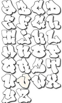 Graffiti Alphabet Bubble,Graffiti Alphabet