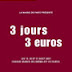 "3 jours, 3 euros" dans les cinémas parisiens