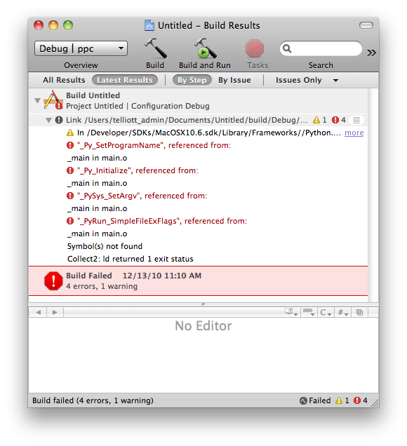 python for bioinformatics more troubleshooting xcode and pyobjc