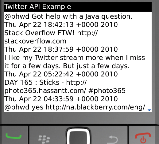 Twitter API Example
