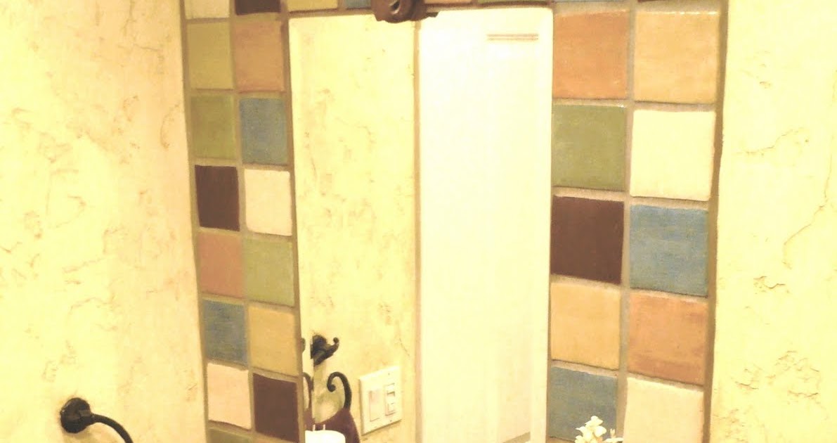 Design Assets Ceramic tile bathroom mirror