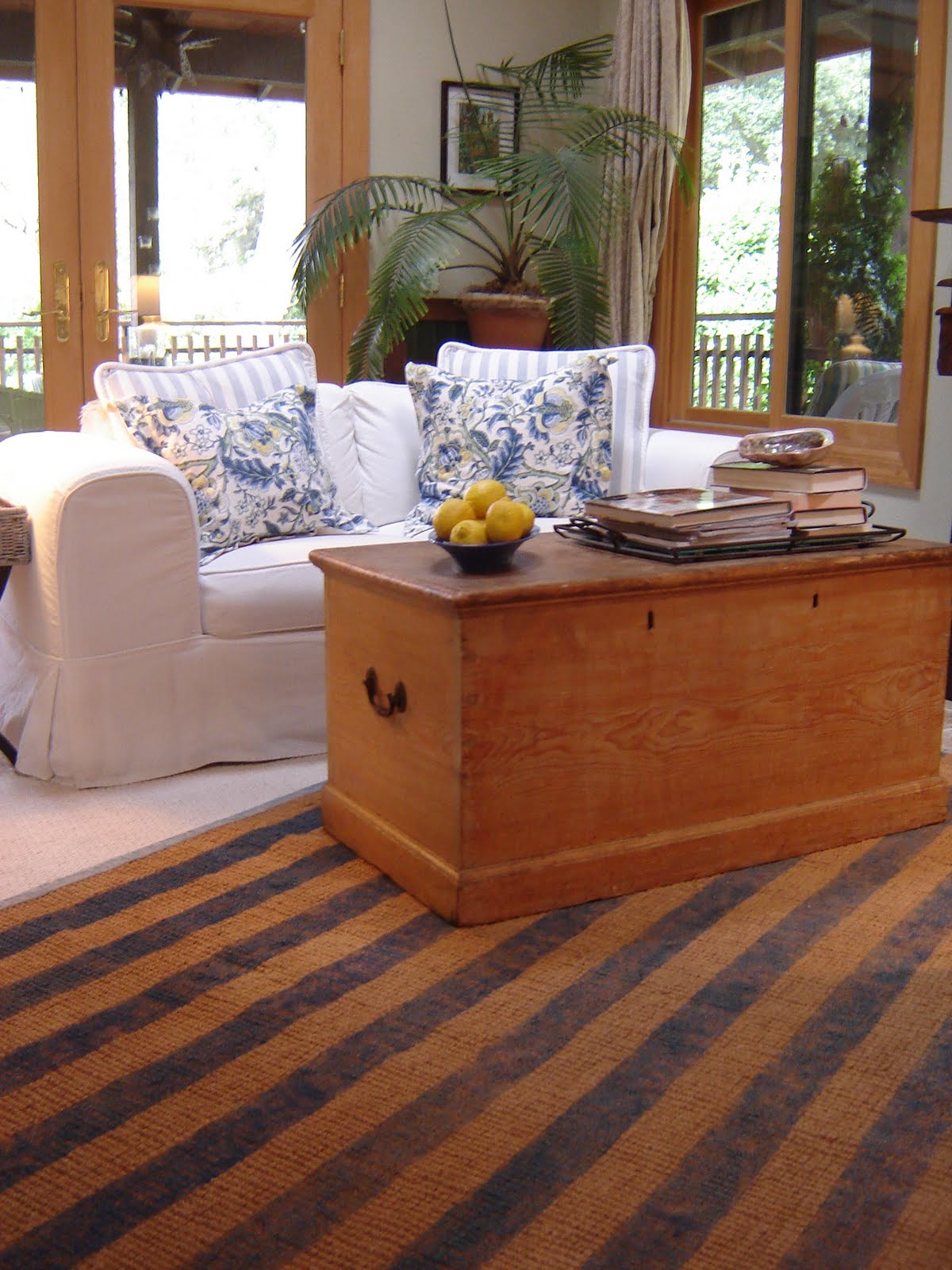Heart And Home How to Paint a Sisal Rug Beachy, at Heart and Home