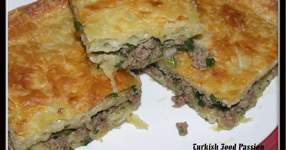 Turkish Food Passion Borek with Ground Beef (Kıymalı Börek)