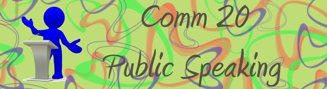 Communication 20 - Public Speaking