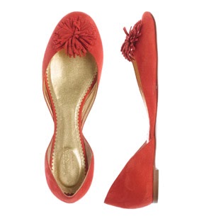 Orange Ballet Flat Shoes Orange Ballet Flat Shoes