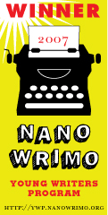 My NanoWrimo winner certificate!!!
