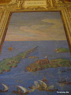 Painting of Tremiti islands, corridor wall Vatican Museum