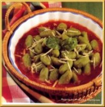 Recetas comidas light: Ñoquis de arvejas y espinacas Recetas comidas light: Ñoquis de arvejas y espinacas