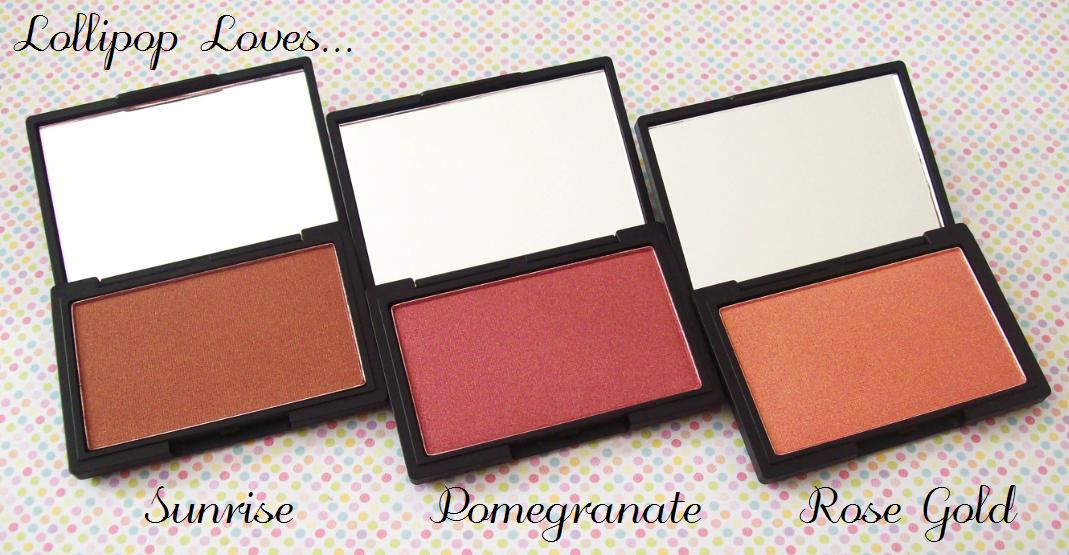 blushes from Sleek MakeUP, all of which are infused with gold shimmer. blushes from Sleek MakeUP, all of which are infused with gold shimmer.