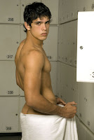 in the locker room in the locker room
