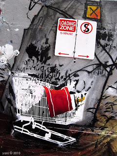 melbourne shopping trolley street art melbourne shopping trolley street art