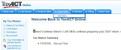 e-File Multiple State Returns with TaxAct Online e-File Multiple State Returns with TaxAct Online