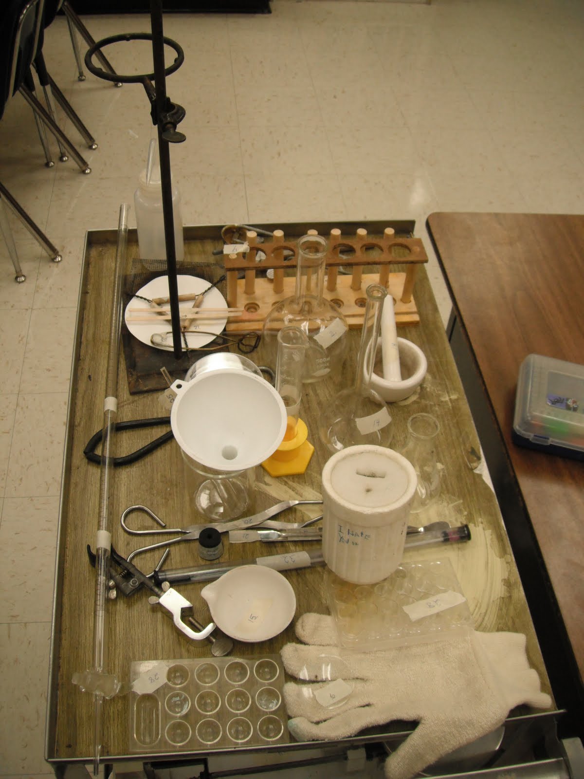 Ms J's Chemistry Class Laboratory Equipment