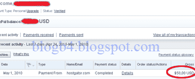 hostgator payment proof