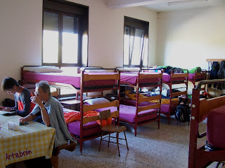 Vista del interior del albergue