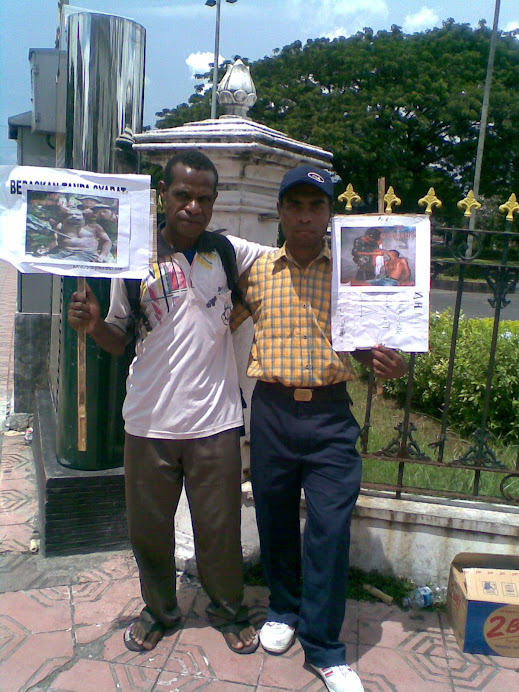 SOME POSTER OF MILITARY ACTIONS IN WEST PAPUA TODAYS