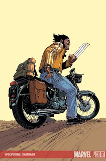 Wolverine Saudade by Philippe Bouchet and Jean-David Morvan Wolverine looking bad ass on a motorcycle