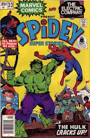 Spidey super stories starring the Hulk spidey rassles the hulk